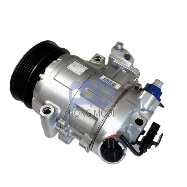 适用于大众POLO（2001-2009）的空调压缩机，型号为6Q0820808、6Q0820808D、6Q0820808F、6Q0820808FX