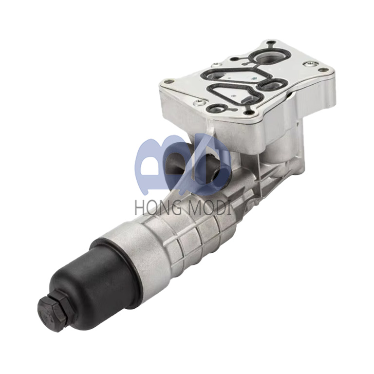 Oil filter housing cover assembly (with gasket) for 2012, 2013, 2014, and 2015 Mercedes-Benz C250 W204 and SLK250 R172 M271 (Part number: 2711801410)