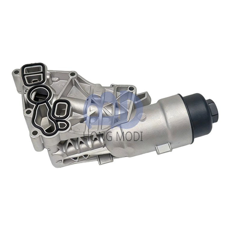 Oil cooler filter housing for 2014-2019 BMW Mini Cooper X1 X2, OEM FEBI 11428585235