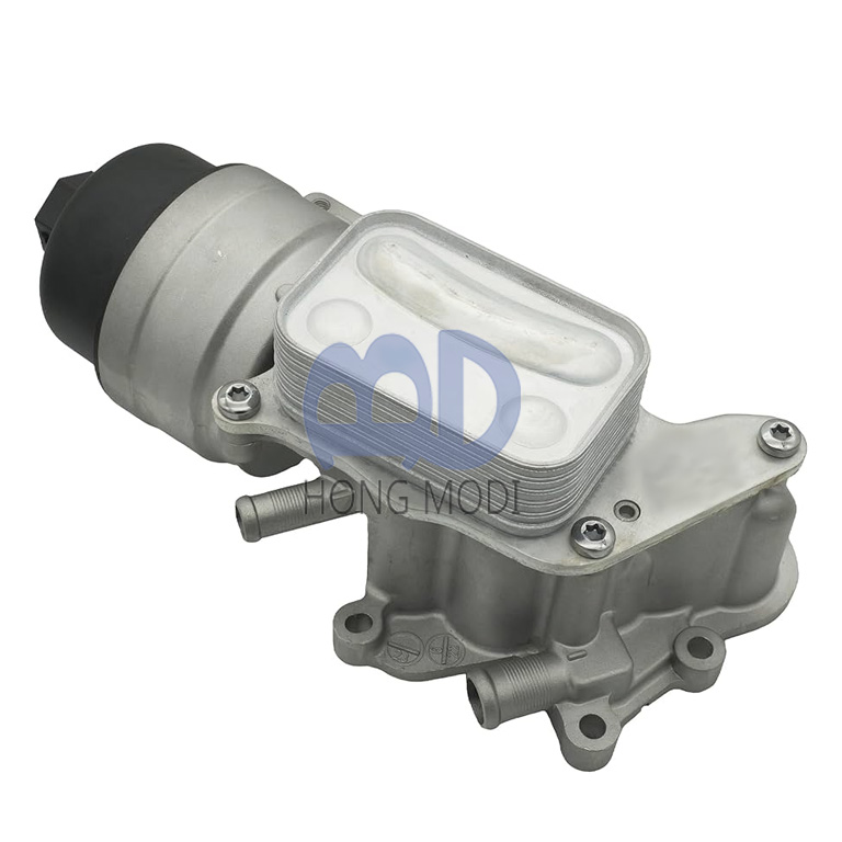 Aluminum engine oil cooler filter housing 11428643749 (11-42-8-643-749, 11427546279) for 2007-2012 Mini Cooper R55 R56 R57 R58 R59 N14 1.6L.