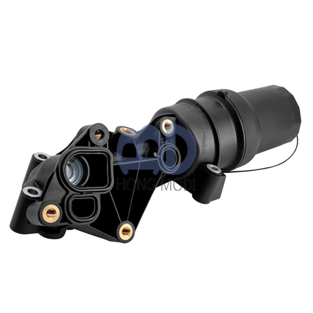 Sikawai upgraded oil filter base 07K115397D filter housing assembly, suitable for 2006-2010 Volkswagen Mk5 Jetta, Golf, and Beetle 2.5L models.