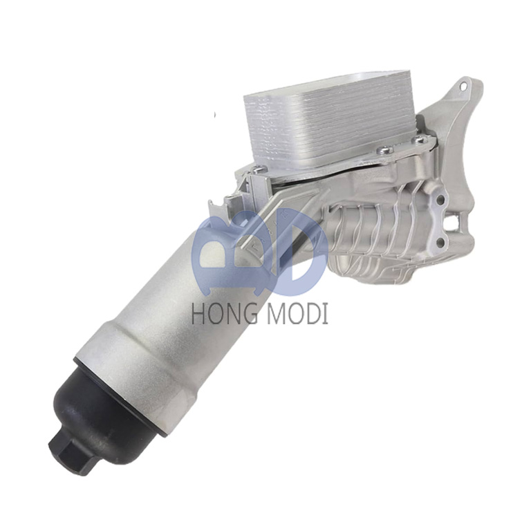 Aluminum Engine Oil Cooler Filter Housing Replacement for BMW B48 (230i, 330, 330e, 330i, 430i, 530i, 630i, 730Li, X3, X4, X5, X6, Z4; G20, G30, G32, G11) — Replacement Part Numbers: 11428651710, 1142